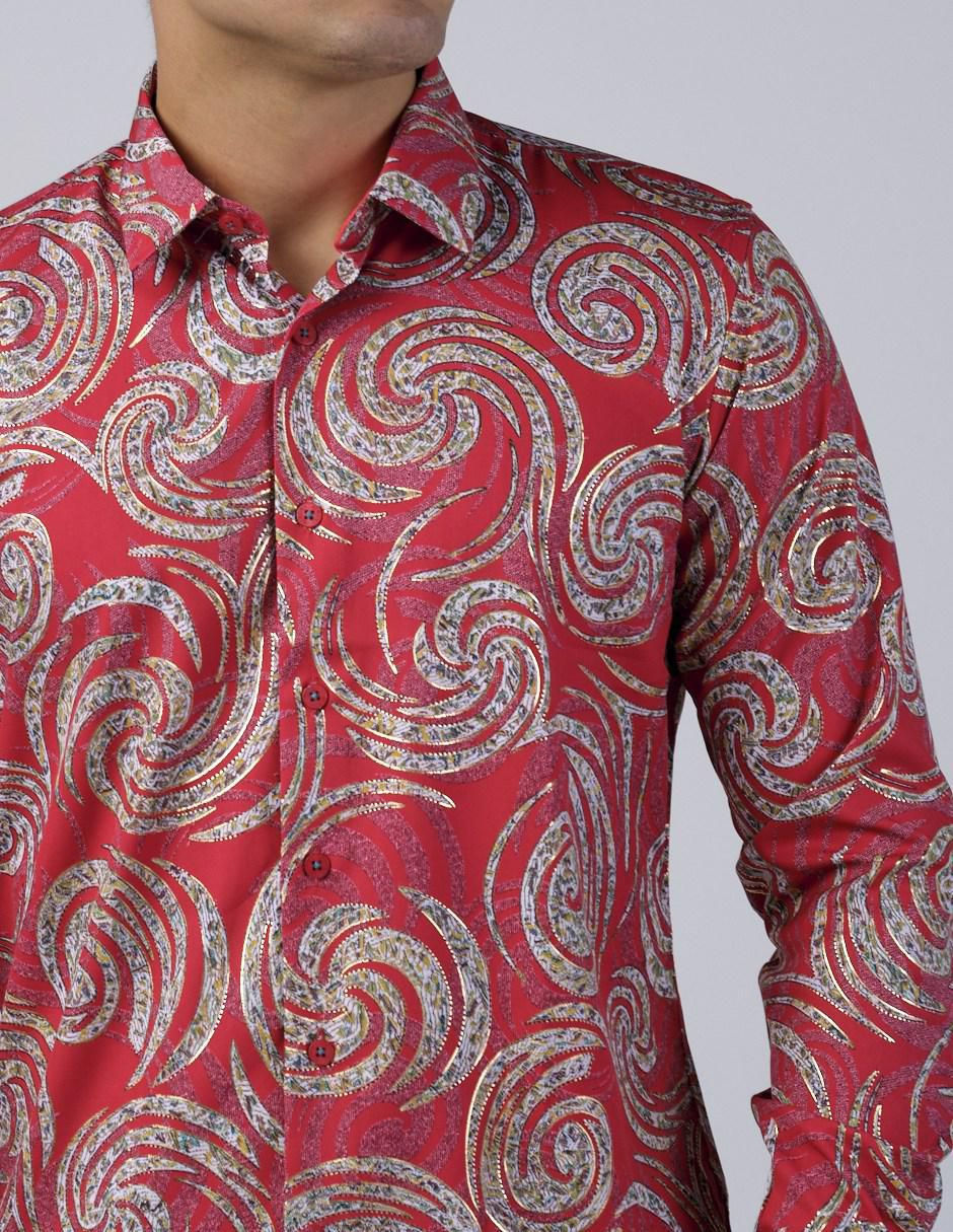 Camisa casual manga larga para hombre 2