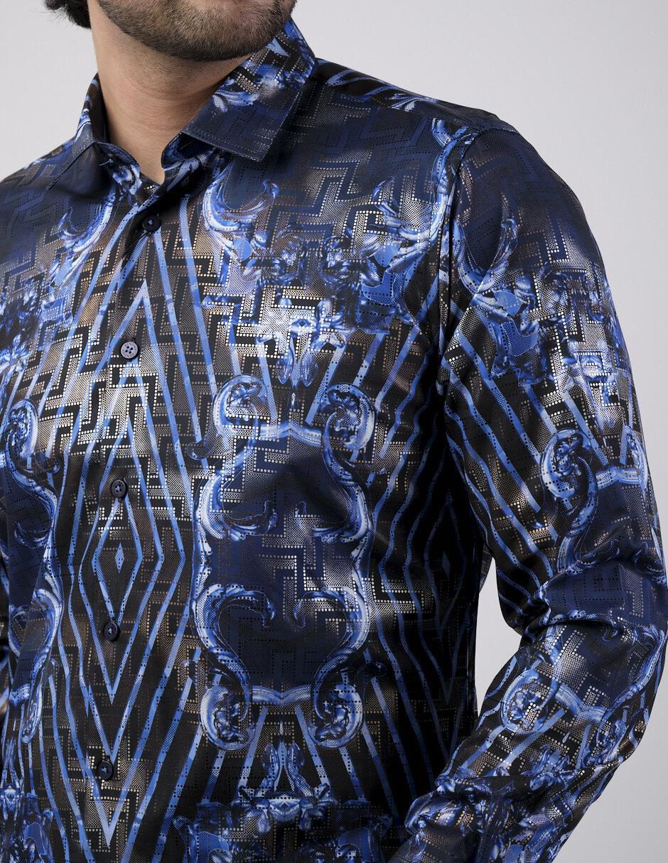 Camisa casual manga larga para hombre 3