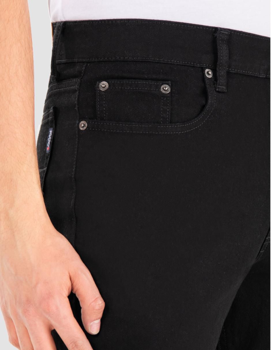 Jeans straight Oggi Jeans Power Rebel Black para hombre