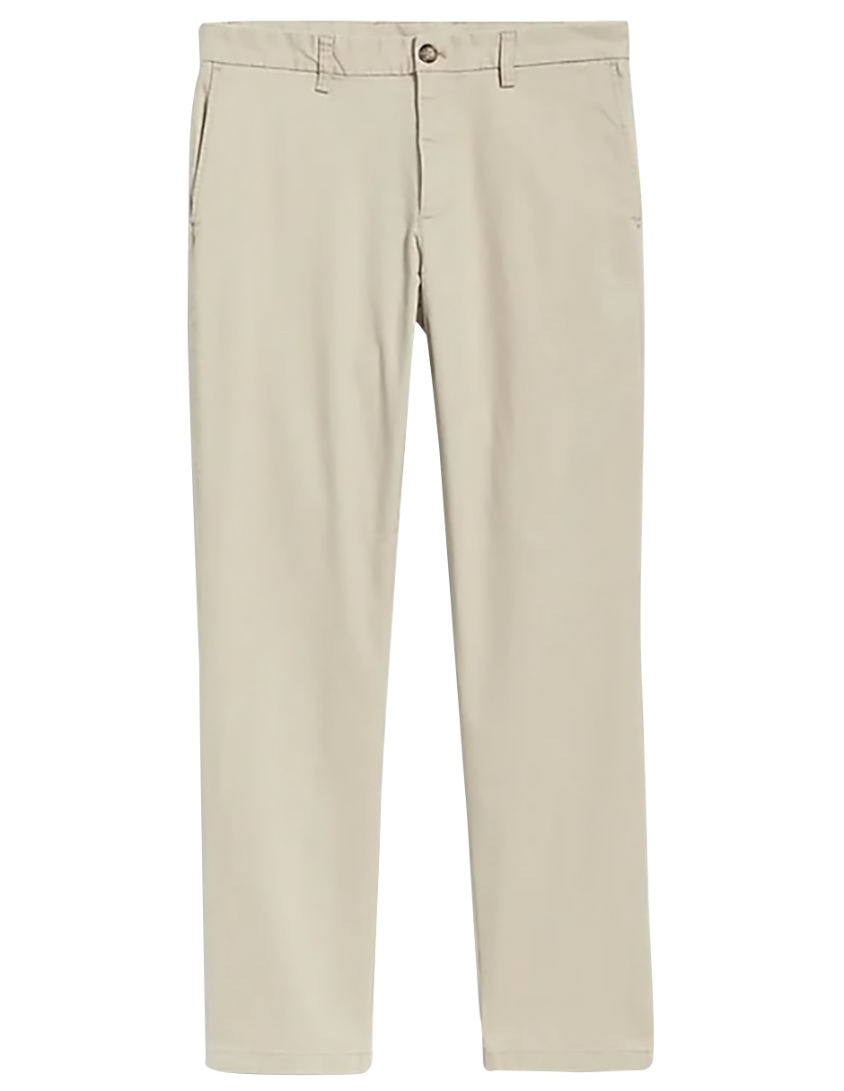 Pantalón casual chino recto de algodón para hombre 2