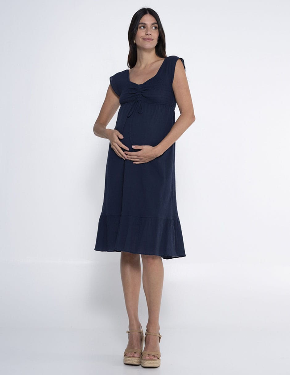 Vestido maternidad 3/4 casual 2