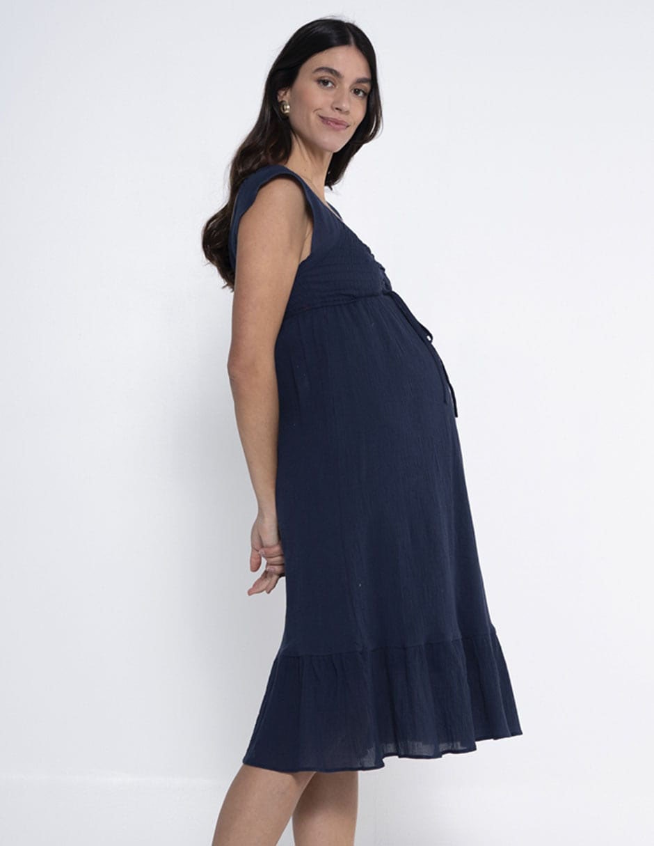 Vestido maternidad 3/4 casual 3