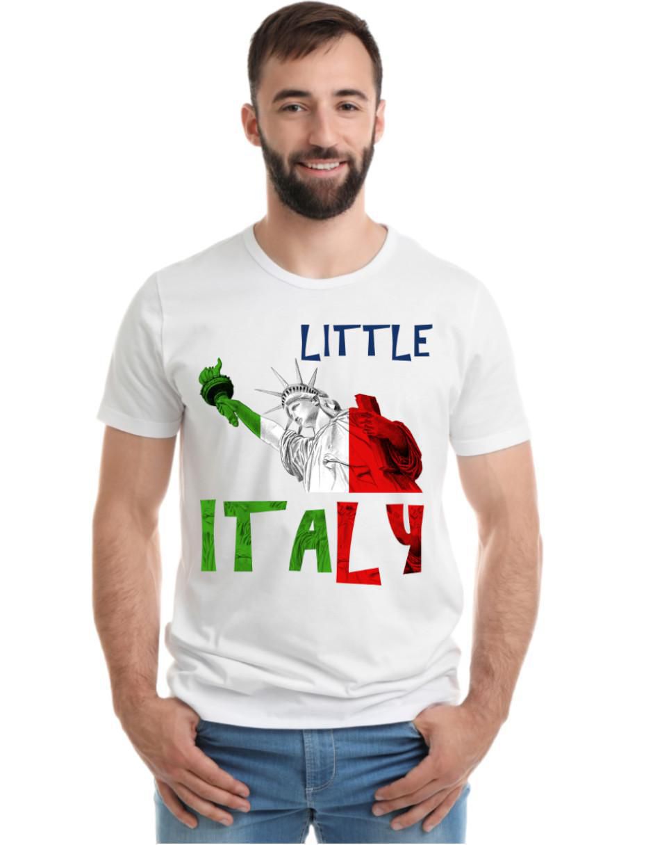Playera New York Italia Nueva York cuello redondo para hombre Playera New York Italia Nueva York cuello redondo para hombre