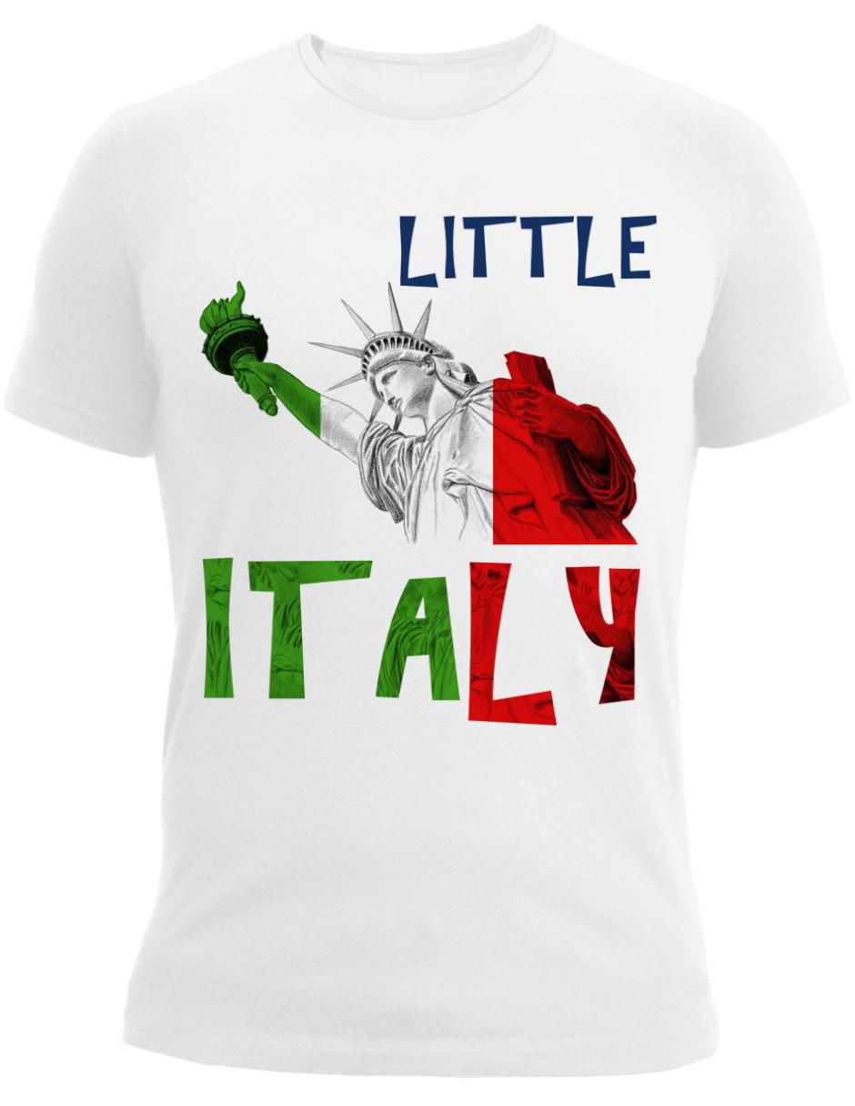 Playera New York Italia Nueva York cuello redondo para hombre 4