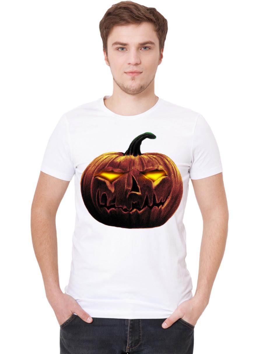 Playera Halloween Calabaza Día de Muertos Terror cuello redondo para hombre Playera Halloween Calabaza Día de Muertos Terror cuello redondo para hombre