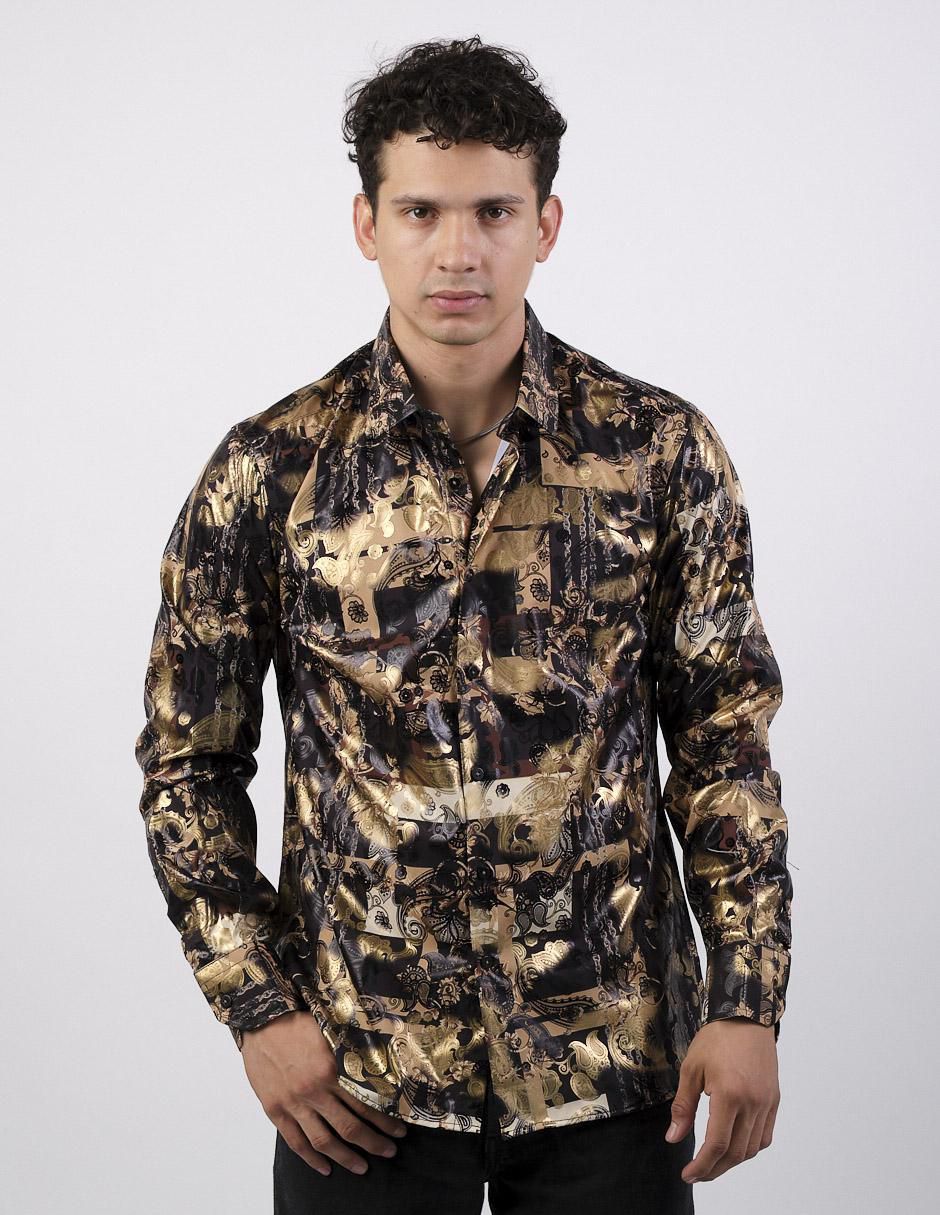 Camisa casual de algodón manga larga para hombre Camisa casual de algodón manga larga para hombre