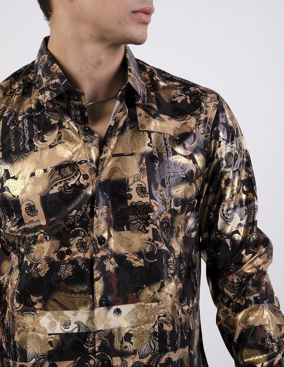 Camisa casual de algodón manga larga para hombre 2