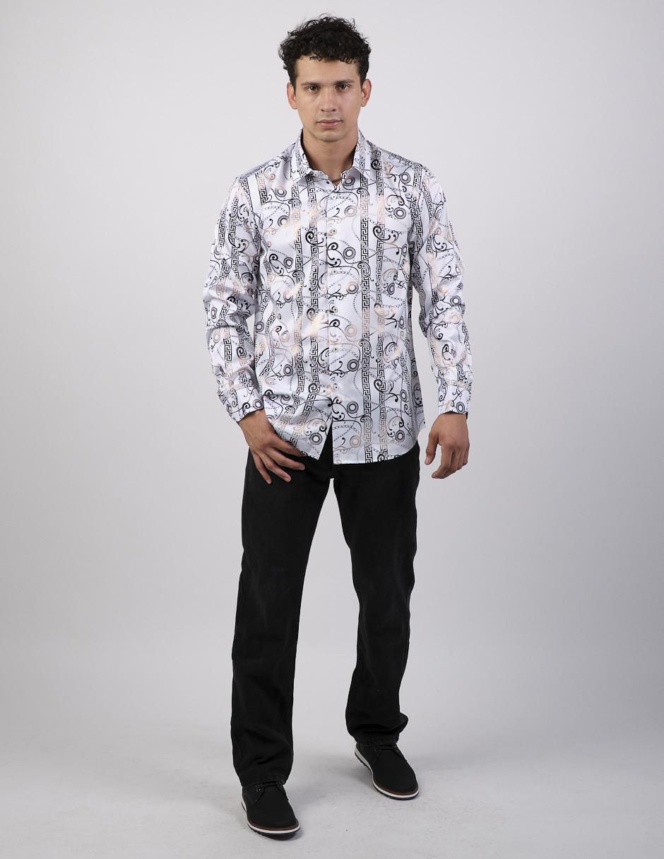 Camisa casual de algodón manga larga para hombre 3