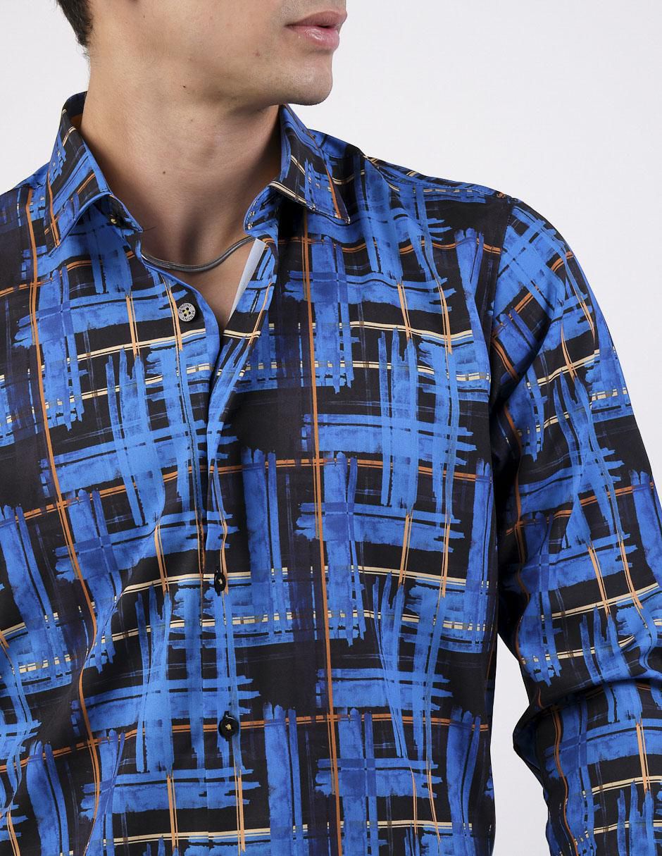 Camisa casual de algodón manga larga para hombre 2