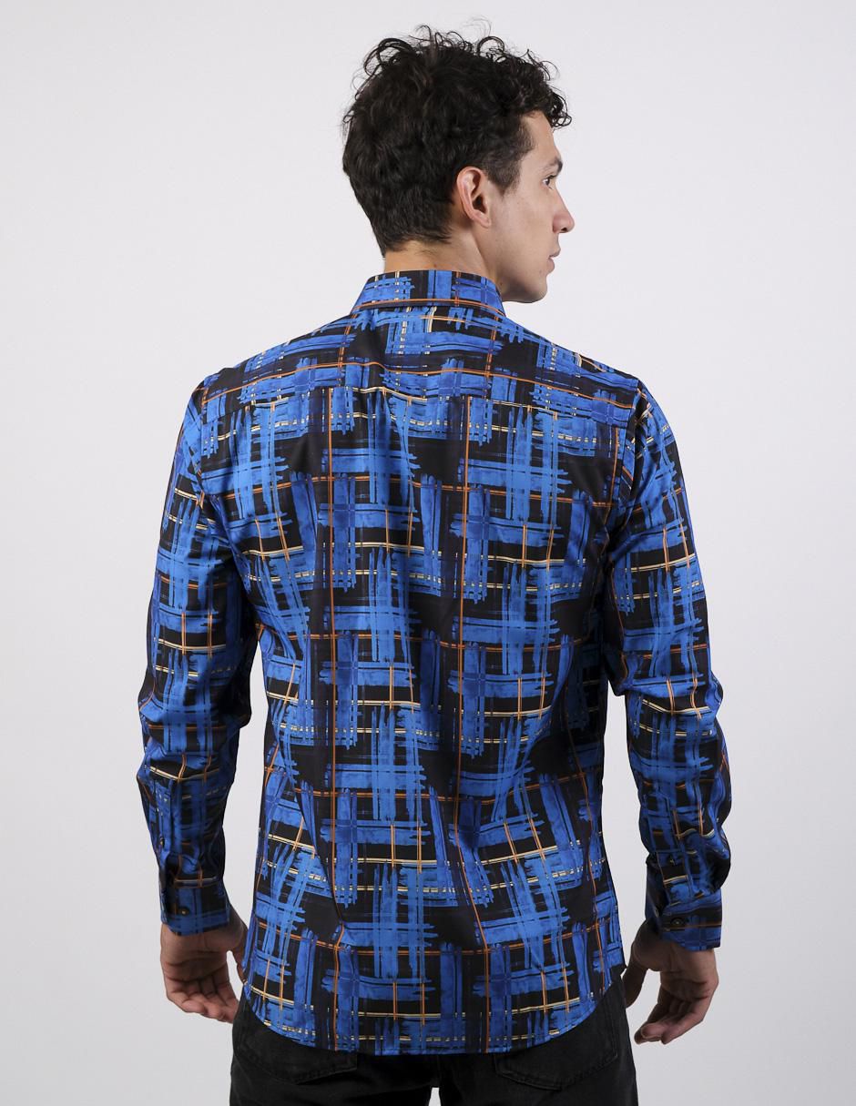 Camisa casual de algodón manga larga para hombre 4