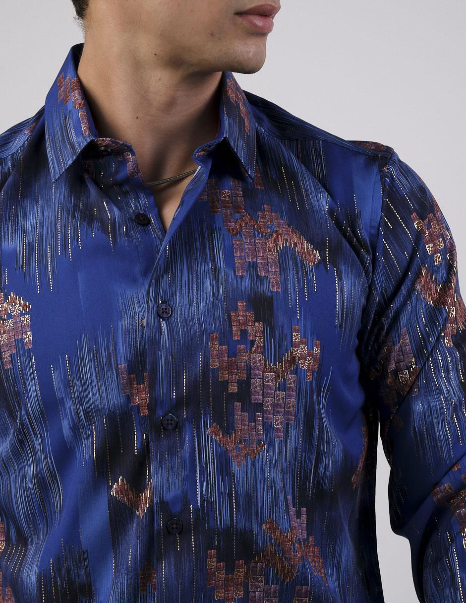 Camisa casual de algodón manga larga para hombre 3