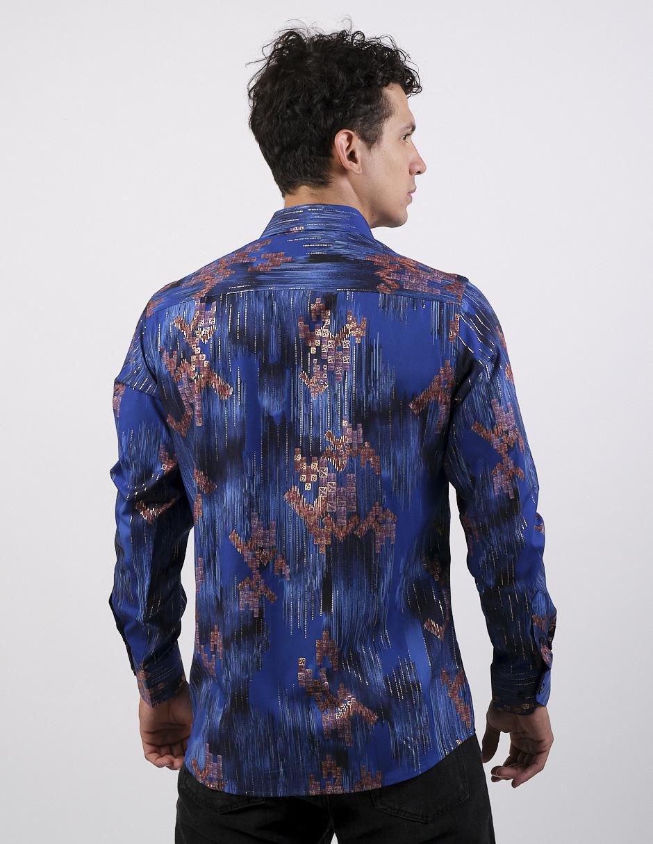 Camisa casual de algodón manga larga para hombre 2