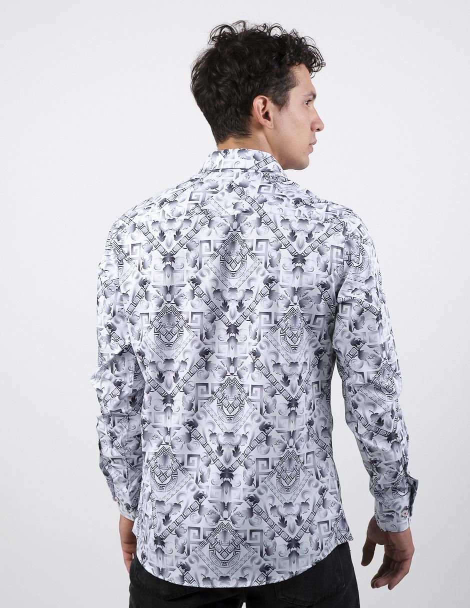 Camisa casual de algodón manga larga para hombre 4