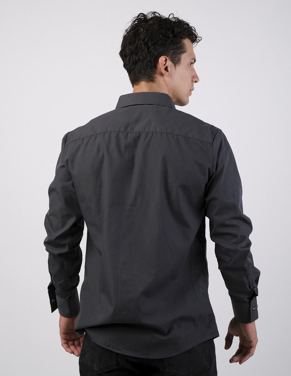 Camisa casual manga larga para hombre