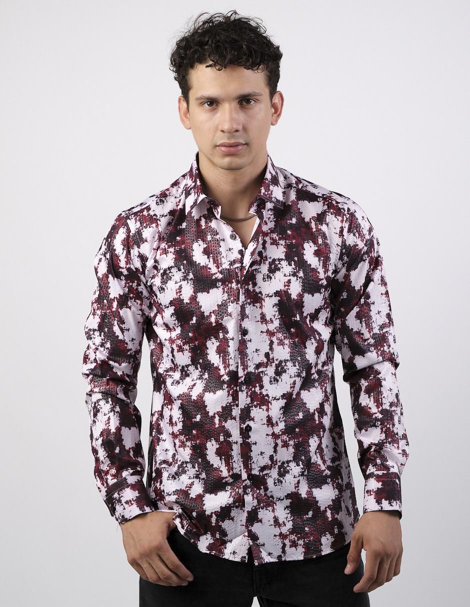 Camisa casual de algodón manga larga para hombre Camisa casual de algodón manga larga para hombre