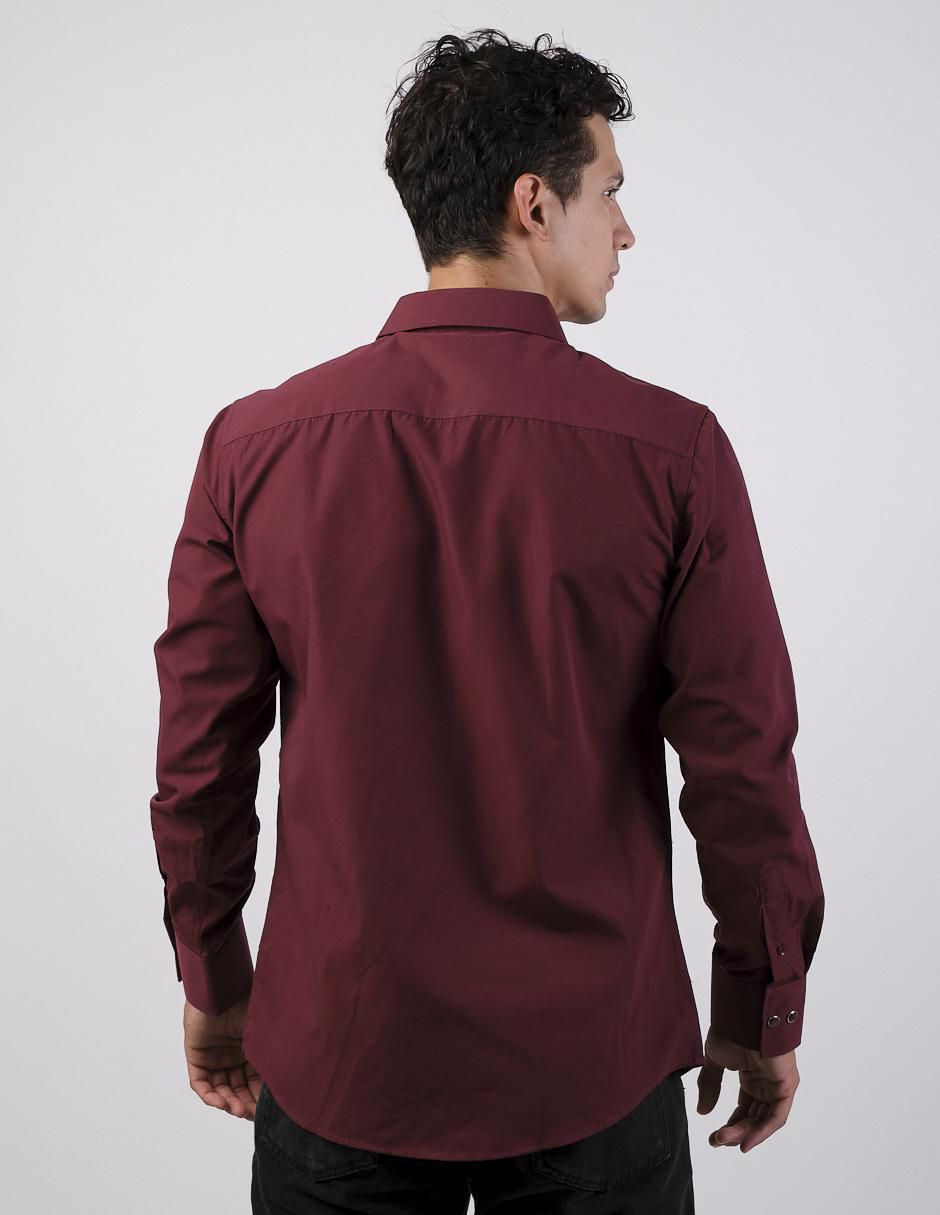 Camisa casual manga larga para hombre 2