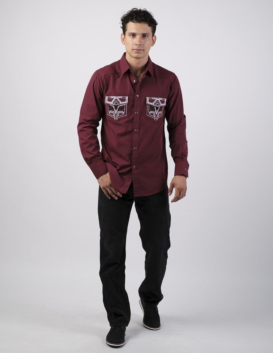 Camisa casual manga larga para hombre 3