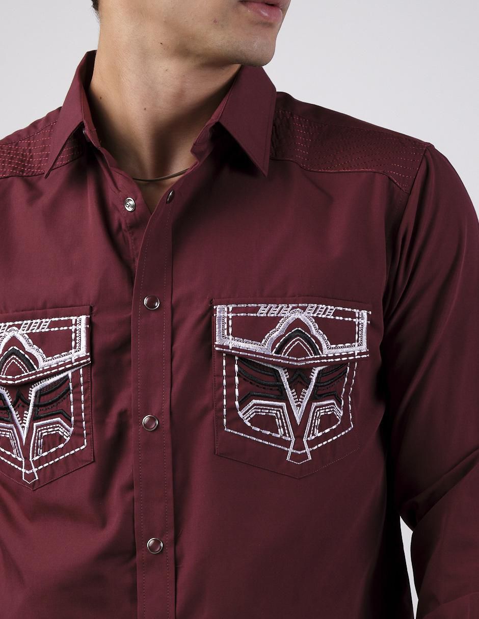 Camisa casual manga larga para hombre 4