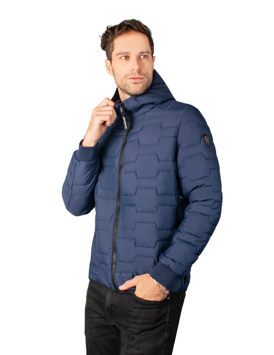 Chamarra casual capitonada para hombre 4