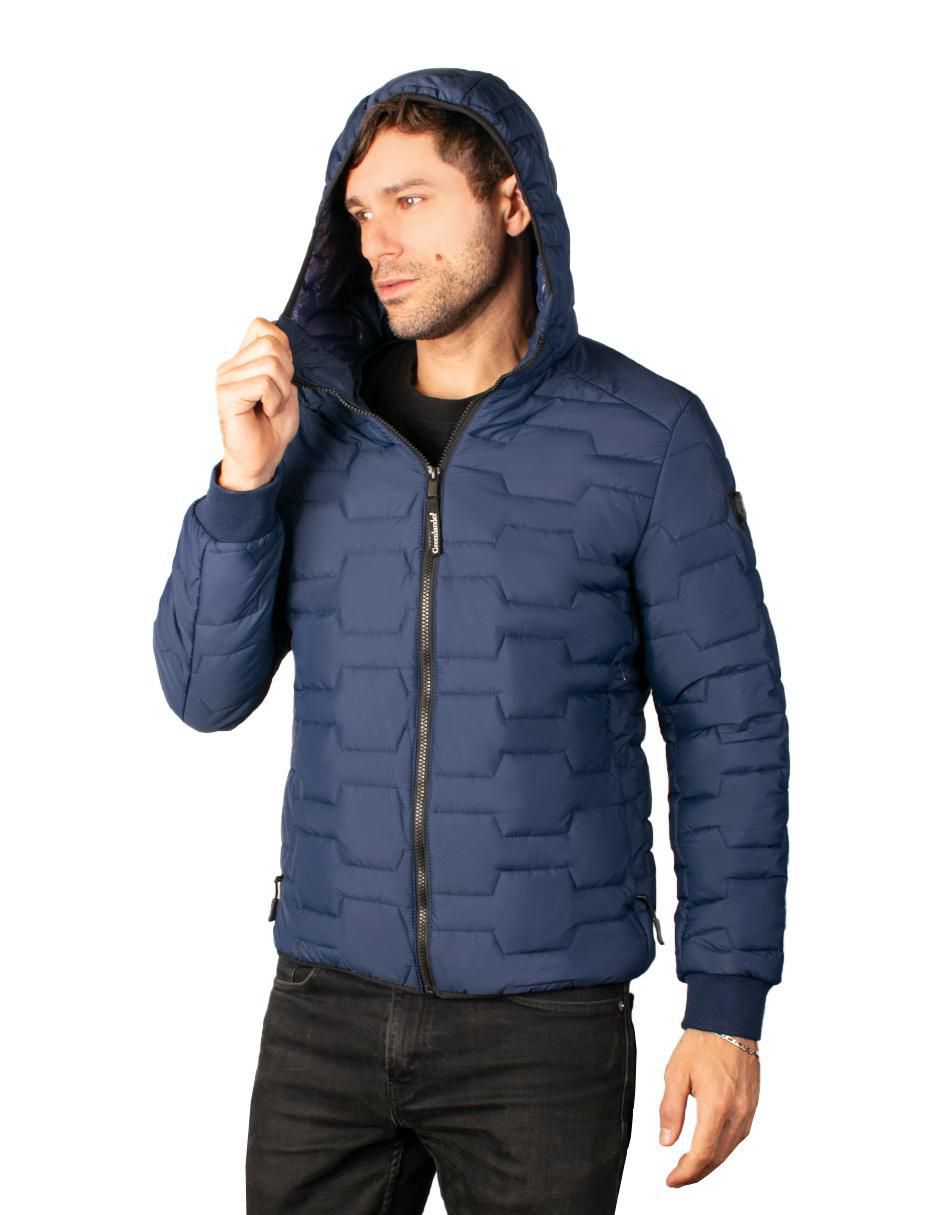 Chamarra casual capitonada para hombre 5