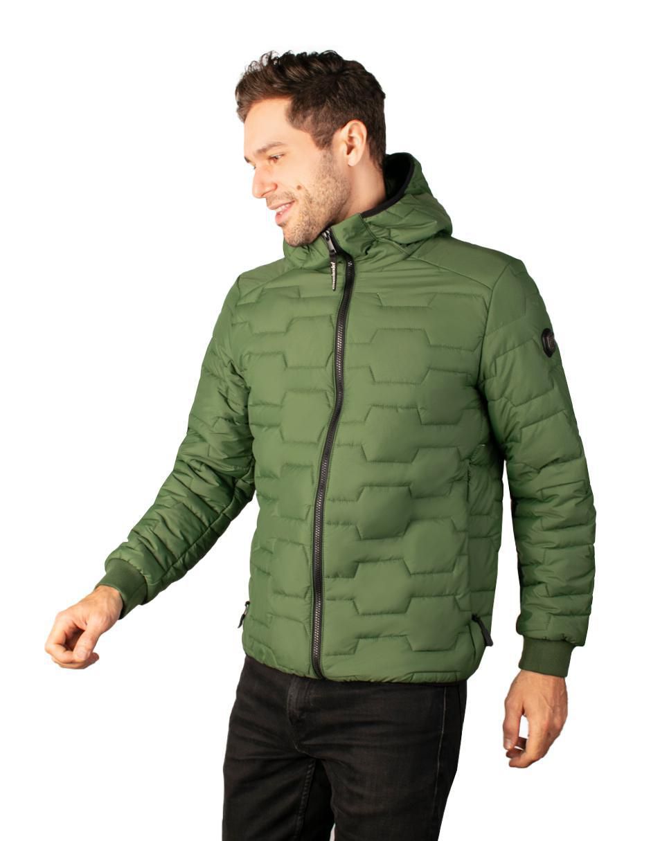 Chamarra casual Greenlander capitonada para hombre