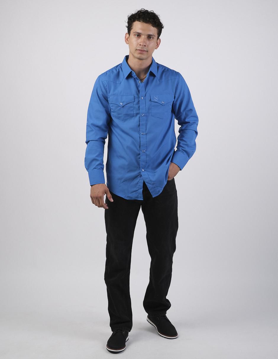 Camisa casual manga larga para hombre 4