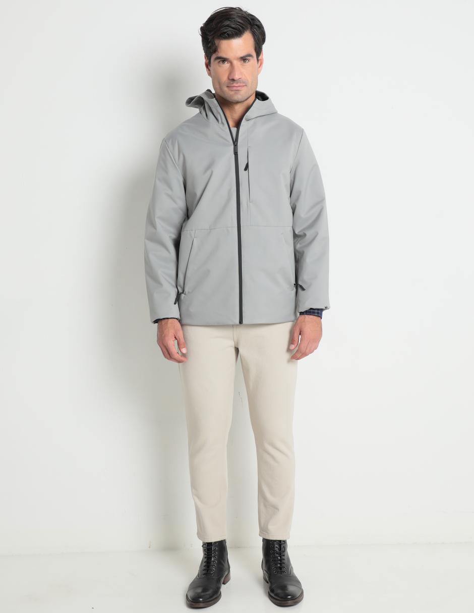 Chamarra casual con capucha para hombre 3