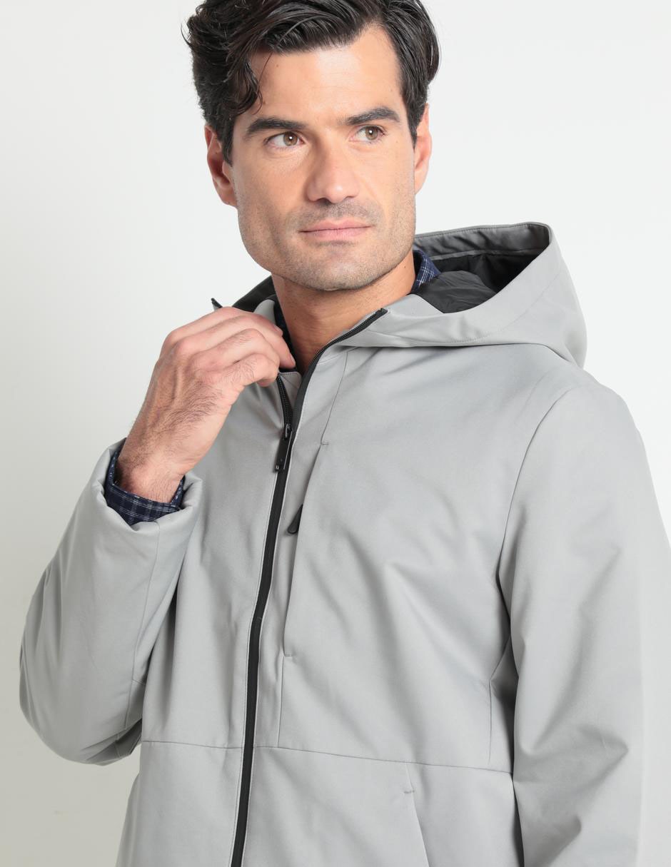 Chamarra casual con capucha para hombre 4