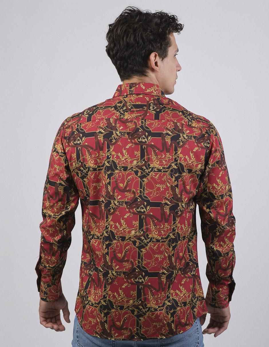 Camisa casual manga larga para hombre