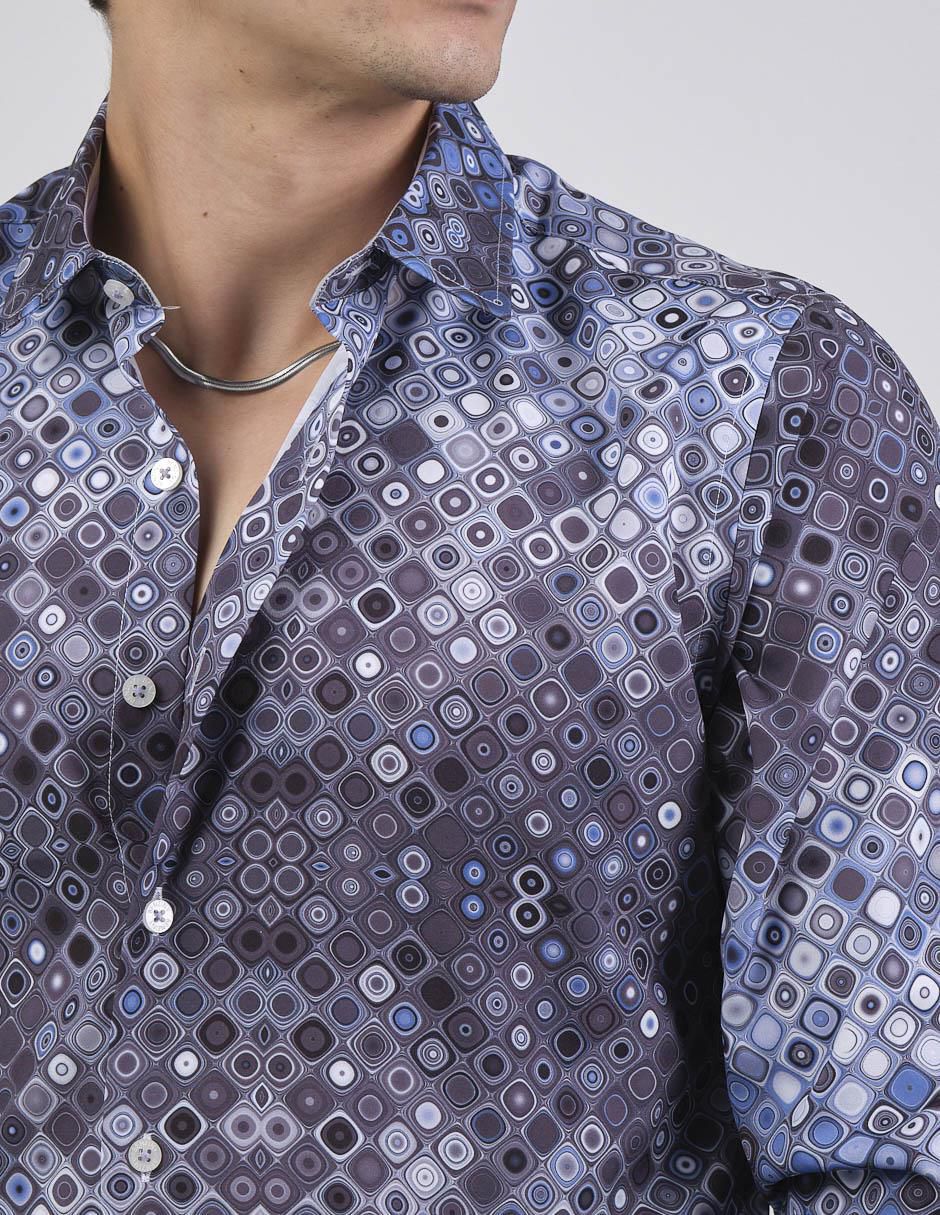 Camisa casual manga larga para hombre