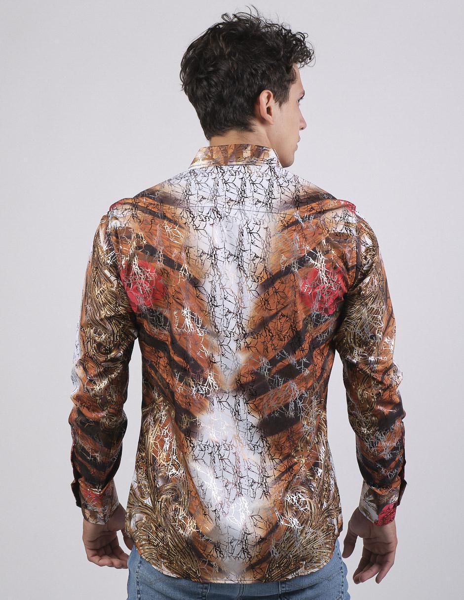Camisa casual manga larga para hombre 3