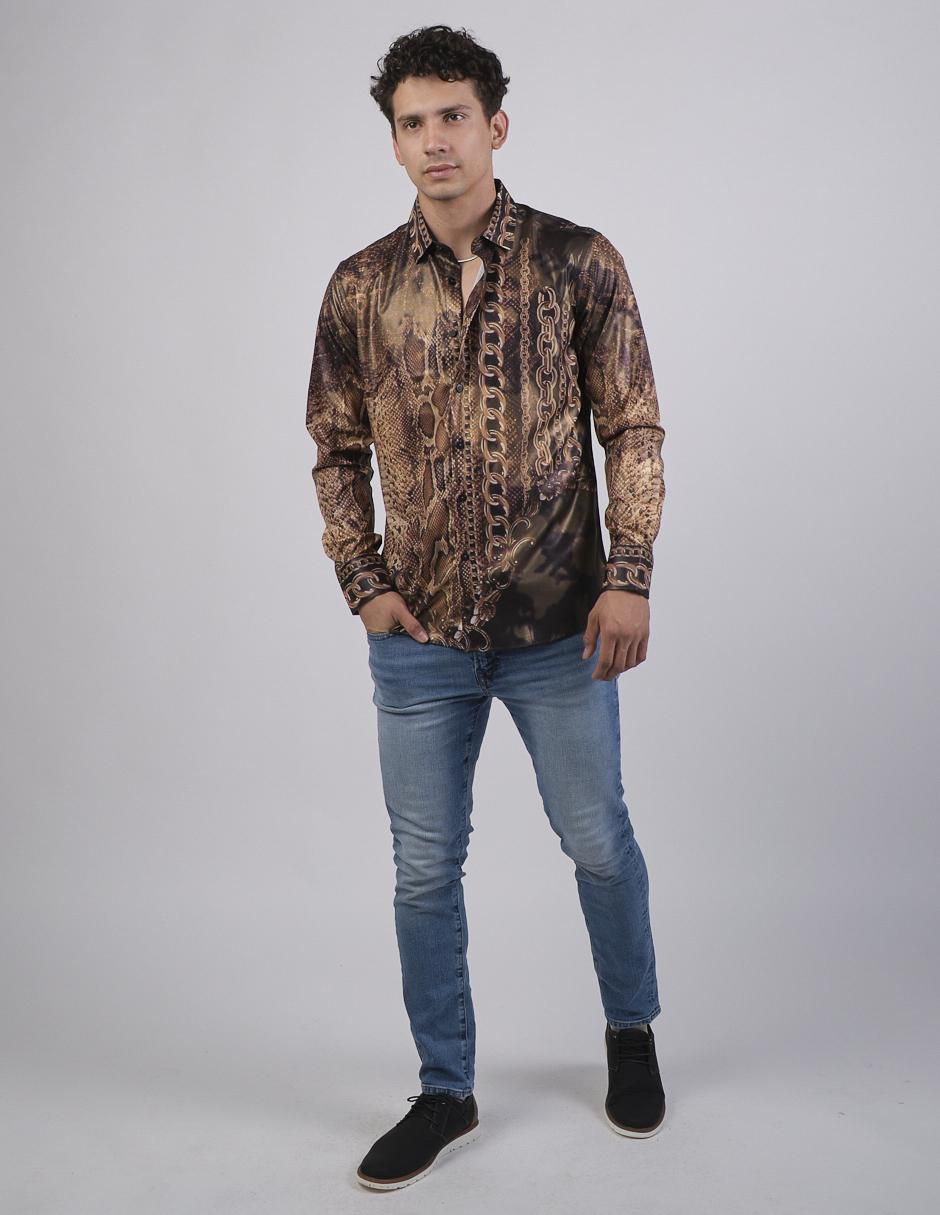 Camisa casual manga larga para hombre 3
