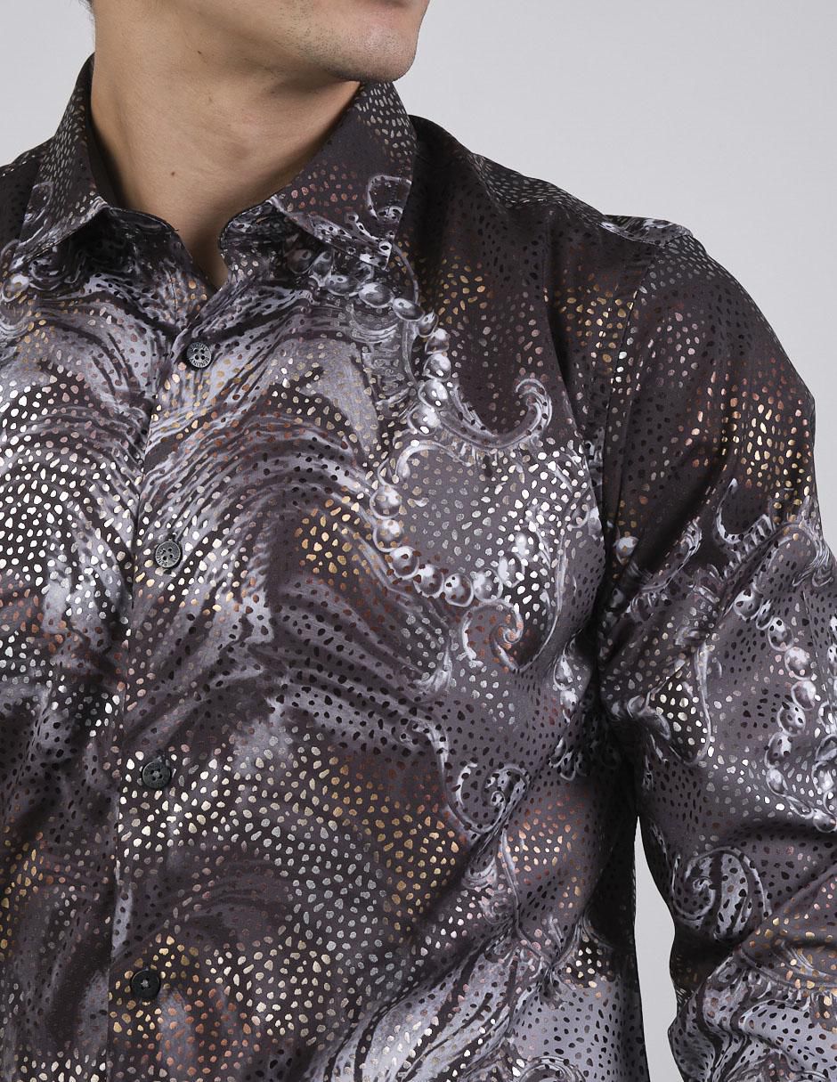 Camisa casual manga larga para hombre 2