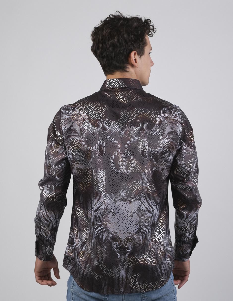 Camisa casual manga larga para hombre 4