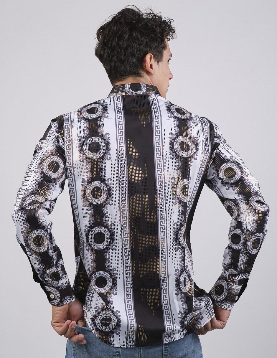 Camisa casual manga larga para hombre