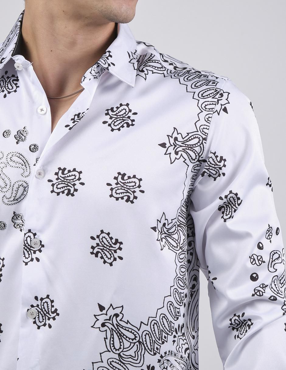 Camisa casual manga larga para hombre 2