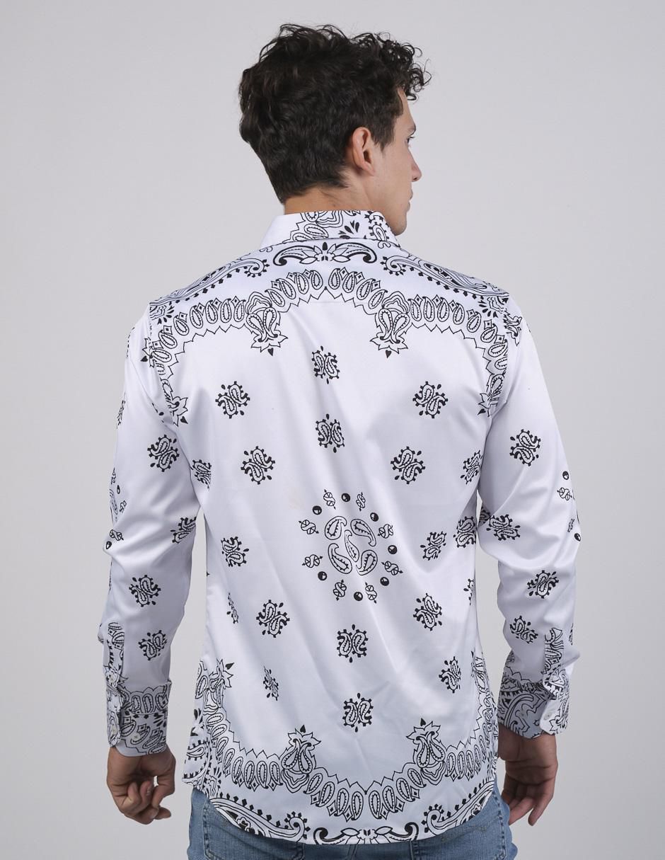 Camisa casual manga larga para hombre 3