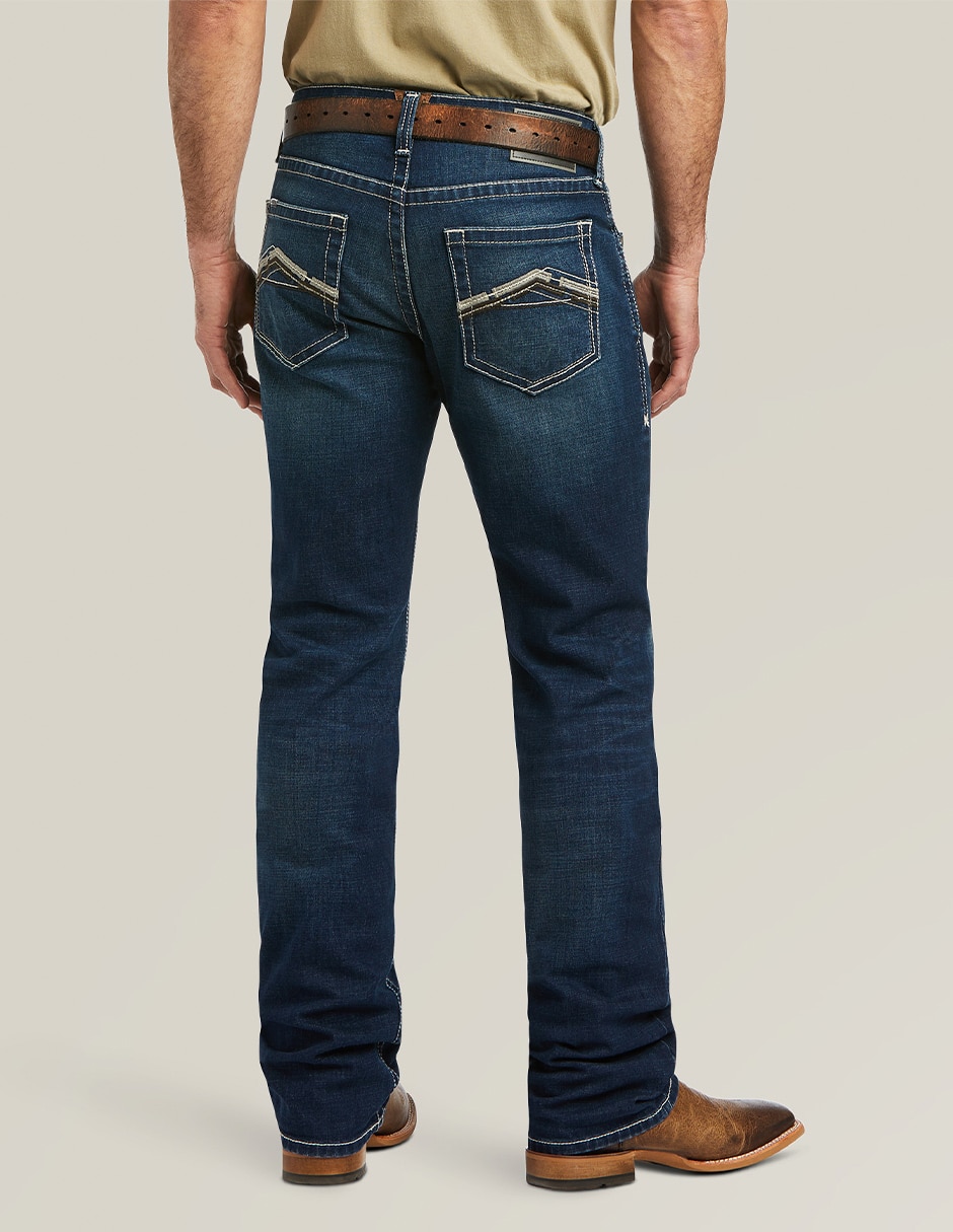 Jeans bota lavado bitono para hombre 4