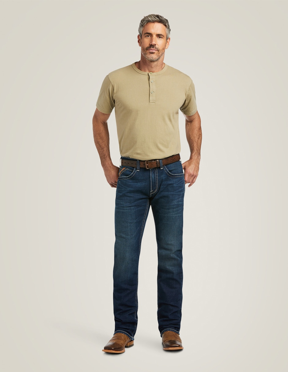 Jeans bota lavado bitono para hombre 3