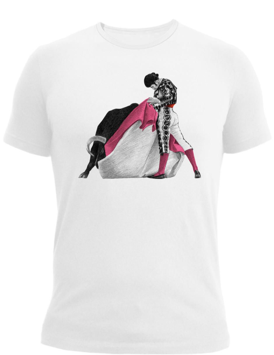 Playera taurina fiesta brava toros verónica cuello redondo para hombre 2