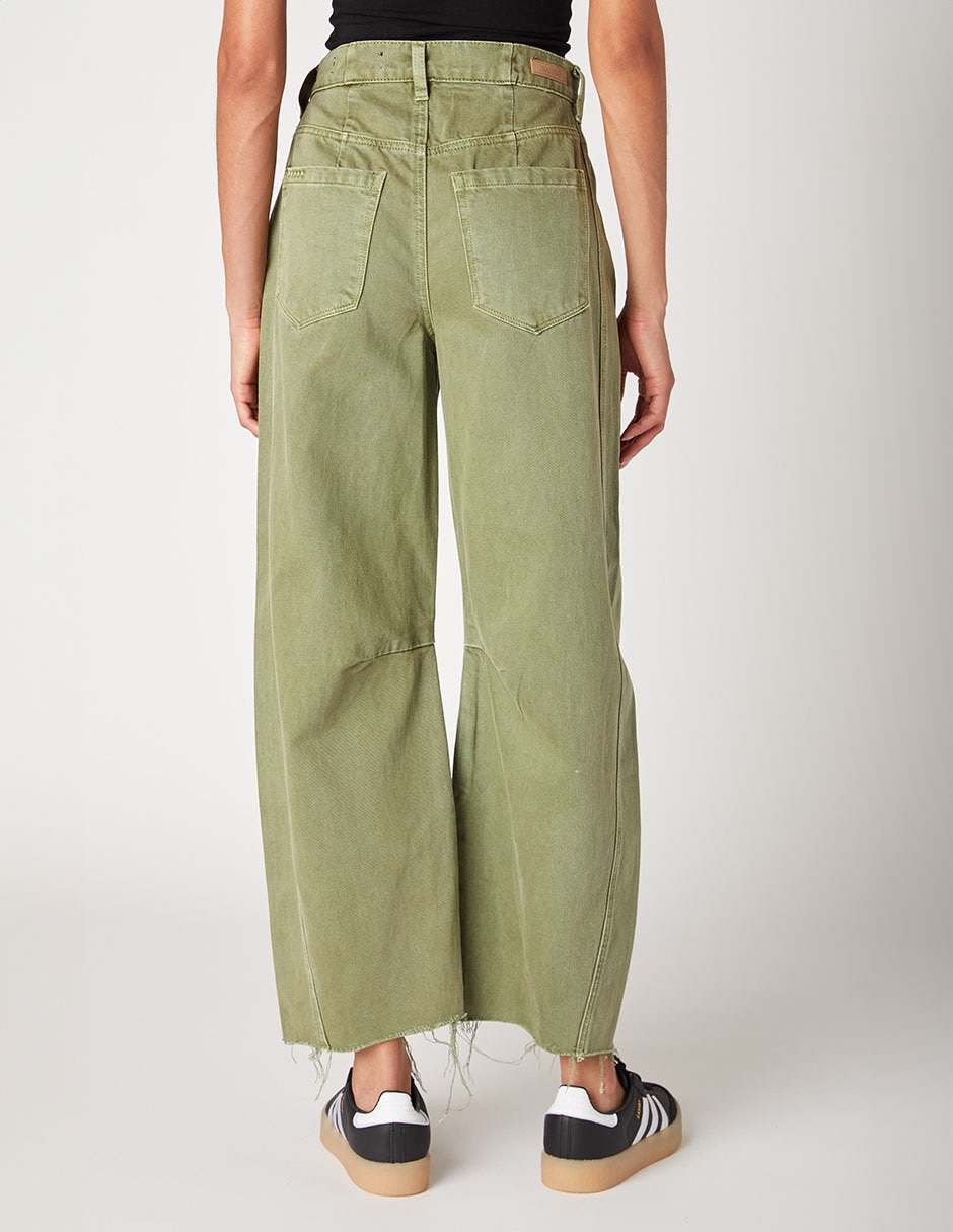 Jeans relaxed wide leg corte cintura para mujer 6