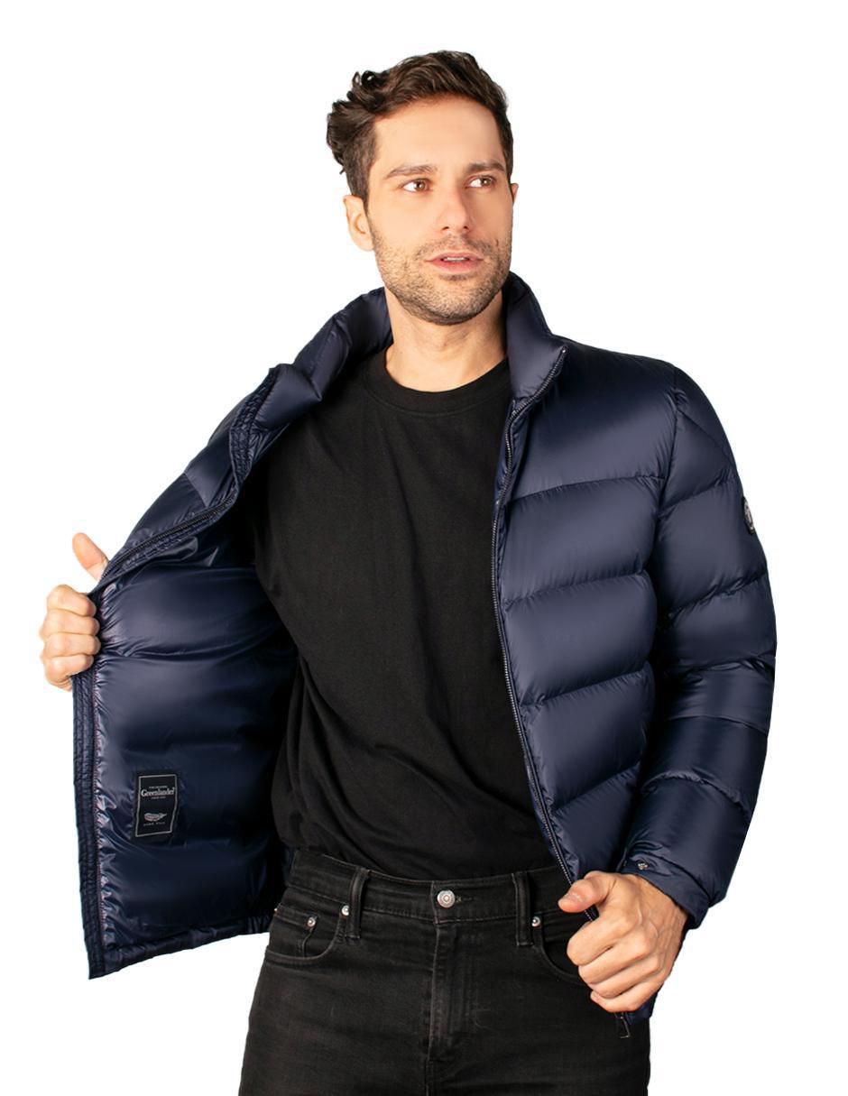 Chamarra acolchada con capucha para hombre 2