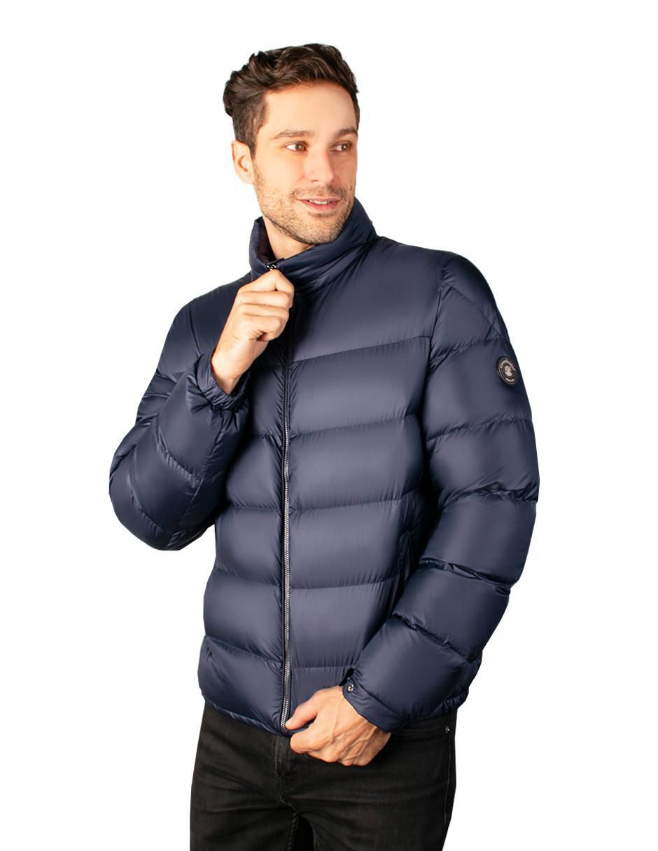 Chamarra acolchada con capucha para hombre 4