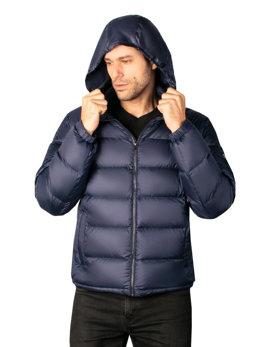 Chamarra acolchada con capucha para hombre 5