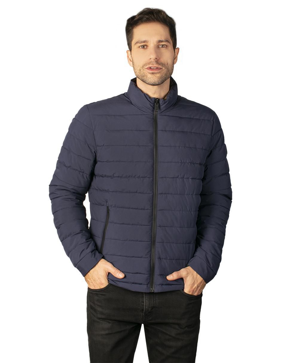 Chamarra acolchada impermeable reversible para hombre Chamarra acolchada impermeable reversible para hombre