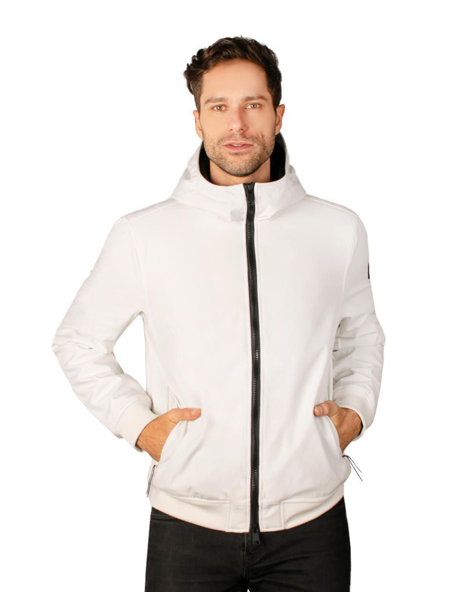Chamarra casual impermeable con capucha para hombre Chamarra casual impermeable con capucha para hombre