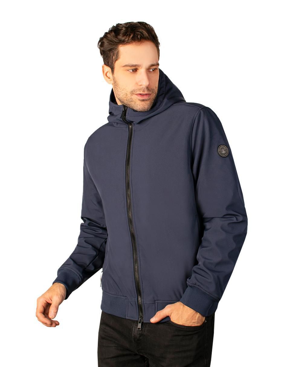 Chamarra casual Greenlander impermeable con capucha para hombre