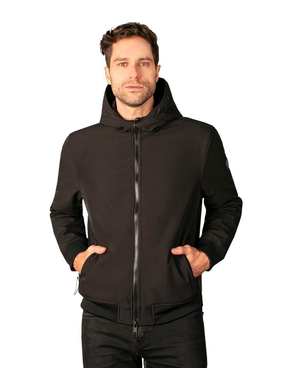 Chamarra casual impermeable con capucha para hombre Chamarra casual impermeable con capucha para hombre