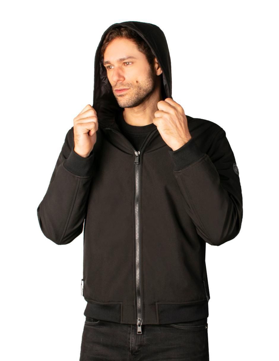 Chamarra casual impermeable con capucha para hombre 5