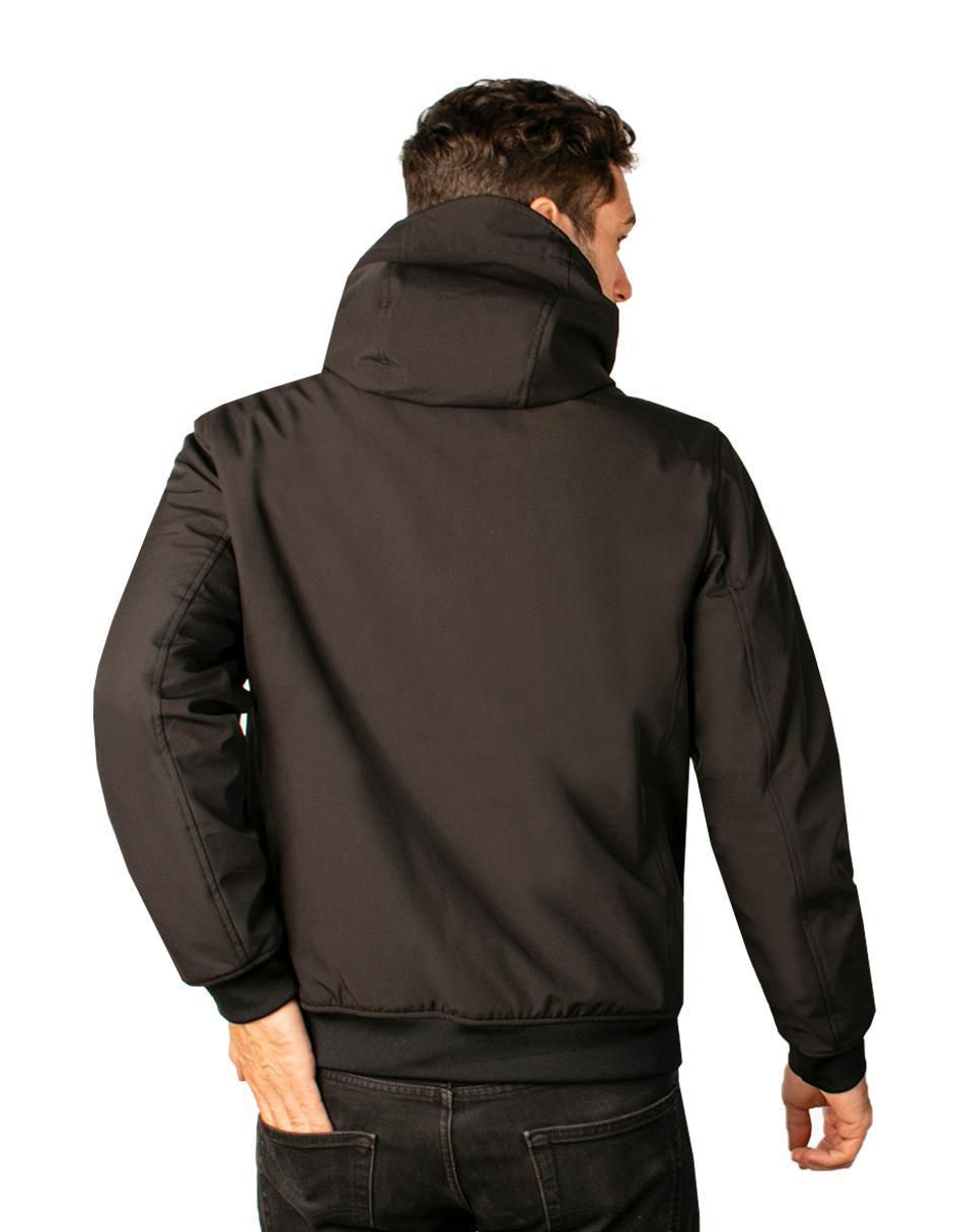Chamarra casual impermeable con capucha para hombre 6